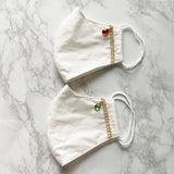 MASK by ランジェリーチェ クリスマスカラー ビジューマスク No.18(2枚セット)