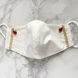 MASK by ランジェリーチェ クリスマスカラー ビジューマスク No.18(2枚セット)