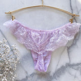 ハーフTバックメッシュ ラベンダー Mサイズ - lingerieche