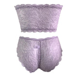 チューブトップ&パンティ セット パープル