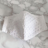 コットンオリジナルマスク ドットメッシュ 2個セット 小さめサイズ