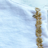 MASK by ランジェリーチェ コットンマスク ビジュー付き No.1(2枚セット)