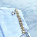 MASK by ランジェリーチェ コットンマスク ビジュー付き No.3(2枚セット)