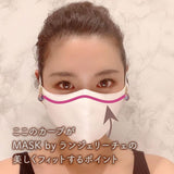 MASK by ランジェリーチェ ブラック ビジューマスク No.19(2枚セット)